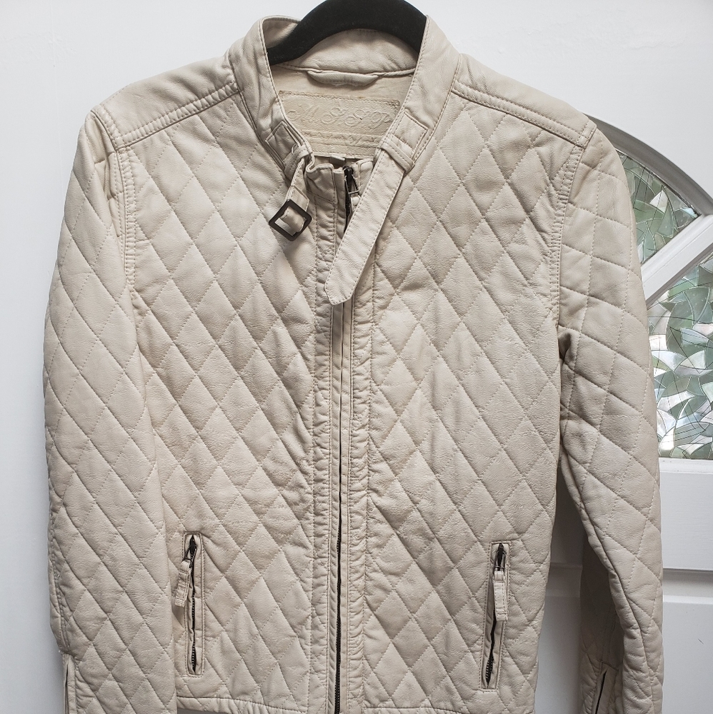 M.L.L.P  faux leather jacket like new